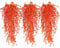 Artificial Hanging Plants Fall Faux Eucalyptus Leaf Faux Hanging Plant Fall Hanging Vines Artificial Fall Flowers Faux Autumn Plants for Thanksgiving Indoor Outdoor House Wedding Party(Gold)