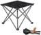 FUNDANGO Campinghocker Faltbar Ultraleicht, Tragbarer Klapphocker Camping Hocker mit Tragetasche, Klappbarer Hocker Falthocker für Camping Wandern Angeln, Angelhocker bis 150KG belastbar, Schwarz