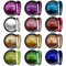 GZMAYUEN Chrome Glitter Powder, 12Pcs Chrome Pigments for Nail Art, Metallic Mirror Effect Nagel Chrom Pulver Set