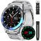 Rollstimi Herren-Smartwatch, Bluetooth, Anrufe tätigen mit 3,9 cm großem Bildschirm, IP68 wasserdicht, Android iOS-kompatibel, Fitness-Tracker, Herzfrequenz-Schritt, Militär-Smartwatches