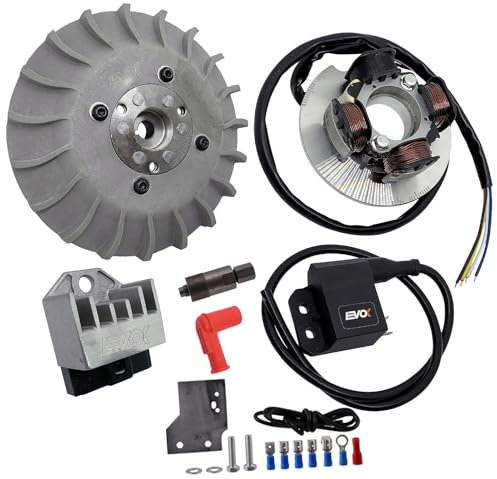 Kit COMPLETO accensione elettronica EVOK - Cono 20 - Anticipo variabile - P.iaggio 50 125 Vespa N PK S XL ETS Rush FL XL HP - CI2308