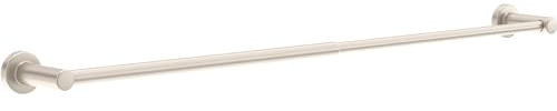 Franklin Brass Wake (1-Pack) Telescoping 15-1/2 – 29 Adjustable Towel Holder Satin Nickel Wall Mounted Towel Bar Expandable Towel Rack for Bathroom Bathroom Accessories WAK27-BN