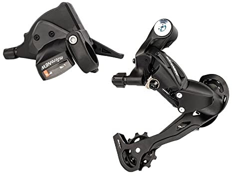 GERRIT Fahrrad Schaltwerk MTB-Fahrrad 9-Gang-1x9-System Schaltwerk-Schaltwerk mit Einzelkurbelgarnitur Schaltwerk (Color : 1 X 9s shifter set)