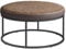 SONGMICS HOME LUIZ Kollektion - Couchtisch rund, Wohnzimmertisch, Oberteil wendbar, Beistelltisch, Sitzhocker, Stahlrahmen bis 300 kg belastbar, für Wohnzimmer, walnussbraun LOM078K01