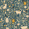 CiCiwind Peel and Stick Wallpaper 41CM×5M Blue Floral Waterproof Self Adhesive Thicken Sticky Back Plastic Removable Decorative Vinyl Wall Furniture Covering