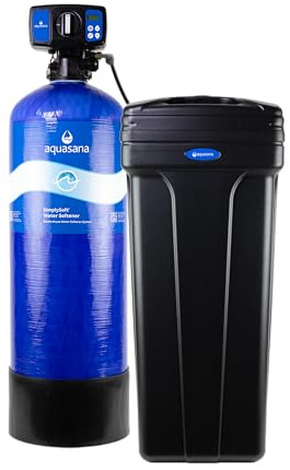 Aquasana SimplySoft® 60,000 Grain Water Softener - Whole House Hard Water Reduction - Base Tank & Cabinet System WH-SF60-BASE