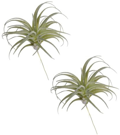 QUARKZMAN 2uds Artificial Suculentas Plantas Falsa Piña Hierba, 5 Grande Imitación Suculentas Sin Maceta Real Toque para Bricolaje Casa Boda Jardín Oficina Floral Decoración, Claro Verde