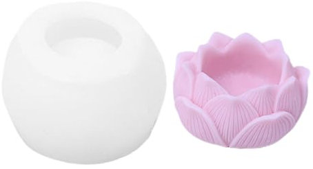 Molde de silicona para vela de flor de loto, molde de flor de loto, molde de silicona flor de loto, molde de silicona de loto, molde de resina de flor de loto de silicona, molde de silicona con forma