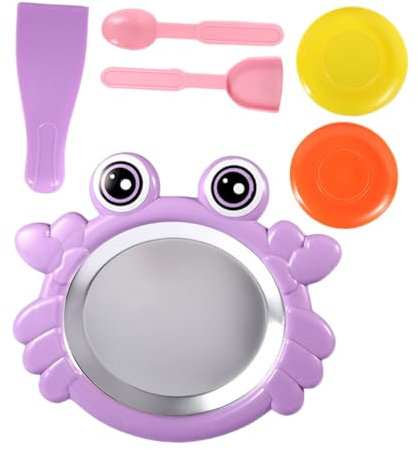 TOPBATHY Ice Roll Machine Yogurt Maker Kit Compact Size Safe Plastic Material Ideal for Home Travel