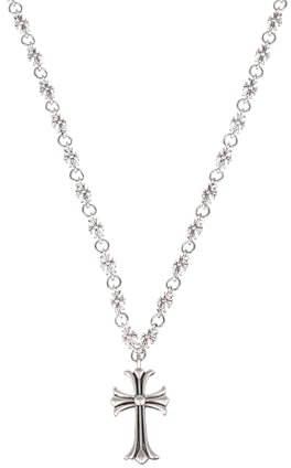 GUTERTOP Kreuz Kette Herren, Einfache Kreuzkette, Religiöses Gebet Kreuz Anhänger für Herren & Damen Geschenkidee, Gothic