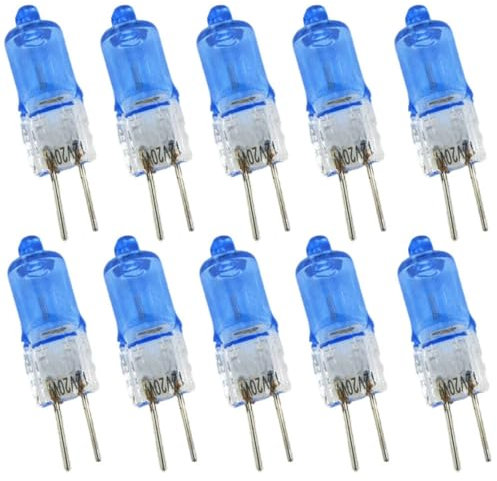 DLEDMOP G4 Halogenlampe 12V 20W mit G4 Bi-Pin Sockel Halogenlampen 10W 4000K Naturweiß halogen leuchtmittel 10PCS 20W