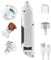 PAPIFEED Dog Nail Grinder with 2 LED Lights Powerful Stepless-Speed Dog Nail Trimmers with 2 Grinding Wheels Super Quiet Rechargeable Pet Dog Nail File for Large Medium Dogs Cats - White