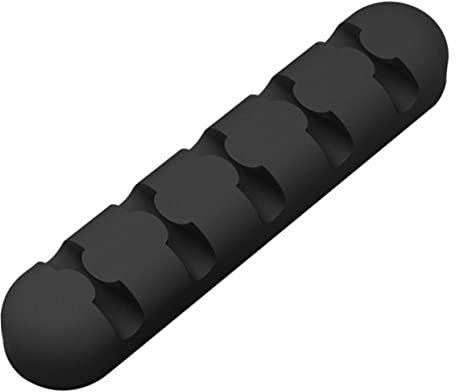 OSALADI Cable Organizer Cord Management Cellphone Holder Cord Holders Plug Holder Cell Phone Stand Holder Data Line Hub Finishing Self-Adhesive Winder Cable Holders for Cords Black
