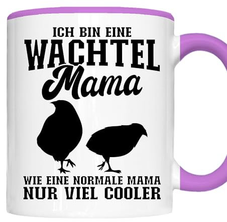 Wachteln Tasse | ich bin eine Wachtel Mama | Wachteln Geschenk Wachtelnzüchten Tasse Wachtel Kaffeebecher lustig