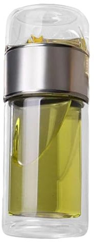 Ylnailky Vaso de té con infusor | Botella de viaje para té infusionado | Botella de té portátil de vidrio de doble pared, botella infusora para té y frutas