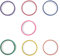 Lurrose 7 Rollen Farbklebeband Für Kugeln Aufkleber Mit Klebrigen Bällen Klettband Zur Druckentlastung Wandband Aufhänger Rosa Fallen Colorful Plastik