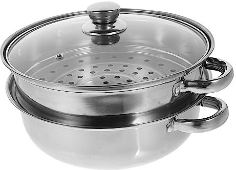 AYCDL Set pentola per zuppa a Vapore in Acciaio Inossidabile con Coperchio cuocipasta brasiera Cucina inductsupplies Cucina