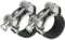 PATIKIL 29-31mm T-Bolt Hose Clamp, 2 Pack Rubber Cushioned Intake Intercooler Pipe Tube Clamps 304 Stainless Steel Radiator Hose Clamp for 1.14-1.22 Pipe