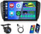 Hikity 4+64GB Android Radio Coche para Seat Ibiza 6J 2009-2013, 9 Pulgadas Pantalla Wireless Carplay Android Auto Bluetooth Autoradio con Cámara Trasera GPS WiFi EQ FM RDS Radio
