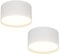 Klighten 2Pcs 18W LED Aufbauspot Runde, 1029LM Deckenspots Aufputz Deckenleuchte, Aufbaustrahler 3000K, Deckenstrahler Flach Aluminium+Acryl, Aufbauleuchte Aufputzleuchte IP20, 60x120mm, Weiß