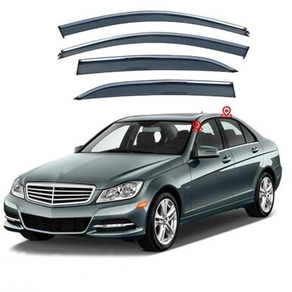 Auto Windabweiser Set Für E-Klasse Für W212 2010–2015 Fenstervisier Lüftungsschirme Windabweiser Visiere Regenvisier Regenabweiser