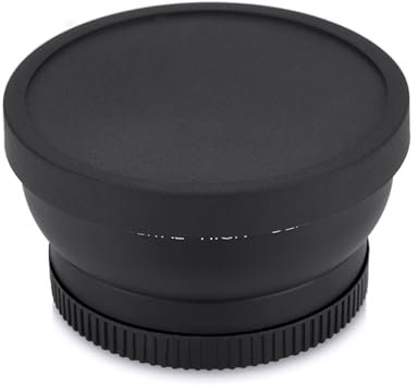 52mm 0.45X Wide Angle Macro Lens Conversion Lens Black Photography Gear for DSLRS and Digital Cameras