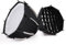 Grnlucja 30cm Octagonal Softbox Mini Bowens Mount Quick Release Honeycomb Grid Softbox for ZU60 or M60 COB Fill Light Studio