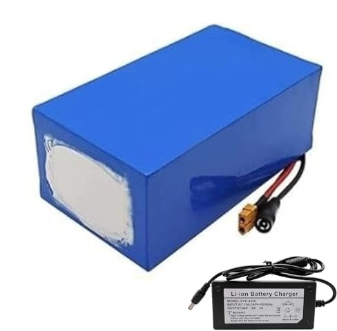 GNIUBBDB 36 V 13 Ah E-Bike Lithium-Ionen-Akku mit 42 V 2 A Ladegerät 10S5P Elektrofahrrad-Scooter Wasserdichter Akku Eingebautes BMS für 250 W 300 W 350 W 500 W Motor XT60 Plug+SM Plug