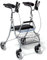 Vermeiren Rollator mit Unterarmauflagen, Leichtgewicht Aluminium, Multifunktionsbremse, abnehmbarer Einkaufskorb, höhenverstellbare Schiebegriffe, bis 120kg