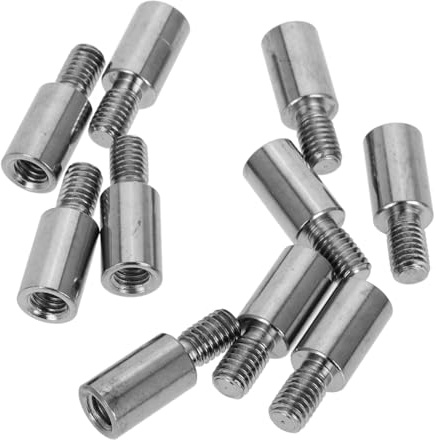 Homoyoyo 10pcs Joystick Extension Rod and Handle Enhancer 1.5cm Shaft Lengthener for Gaming Console Diy Upgrade Kit, Joystick Modification Control Rod Set for Players