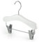 Hangerworld 12 hochwertige Holz Kleiderbügel mit Klemmen für Baby- und Kinderkleidung - WEISS ca. 25 cm