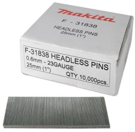 Makita F-31838 25mm Steel Pin Nails for Model BPT350RFE
