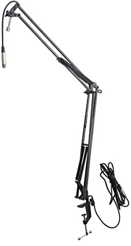 On Stage Stands mbs5000 Broadcast/Webcast Boom Arm mit XLR-Kabel