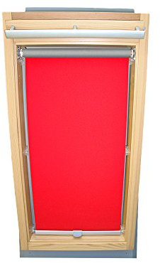 Easy-Shadow Hochwertiges Abdunkelungsrollo Rollo Thermo rot / signalrot für Velux DKL/DKU/RHL/RHU-EP GGU,GPU,GHU,GTU 606 ALU // Maßanfertigung