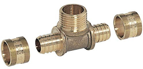 té - a glissement - tube per - diamètre 16 vers mâle à visser 15 x 21 - altech