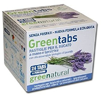 Greentabs Boîte de 24 pastilles pour le linge à la main et en machine à laver