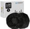 Geekria 100 Pairs Disposable Ear Covers for AKG Y500, Beats Solo 3, Solo 2, JBL TUNE 500BT, Sennheiser HD 239 Headphones, Stretchable & Hygienic Protectors (S/Black)
