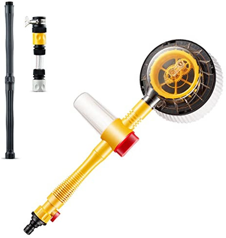 HSTYAIG Autowaschbürste 360 ° Automatisch Drehen Autowaschbürste Langen Griff Einstellbare Autowaschmop Soft Car Washing Tool Zum Waschen des Autos