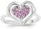Ring aus 925er-Sterlingsilber, polierter Rhodolith-Granat, Liebesherz, Schmuck, Geschenke für Frauen, Ringgrößen-Optionen: L bis P, One Size, Metall Granat Edelstein Metall:, Rhodolit Granat