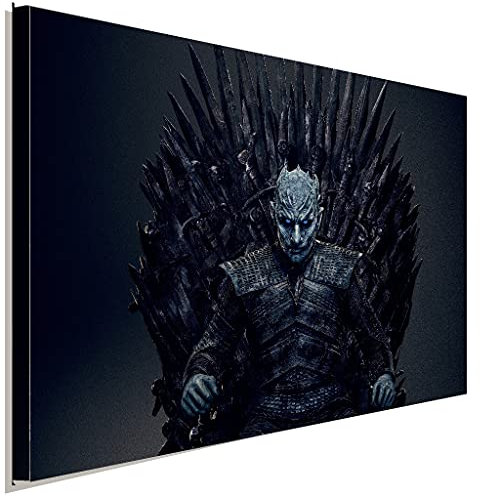 AK ART Game of Thrones Nachtkönig II Leinwandbild Kunstdruck Wandbild Wanddeko (60 x 40 cm)