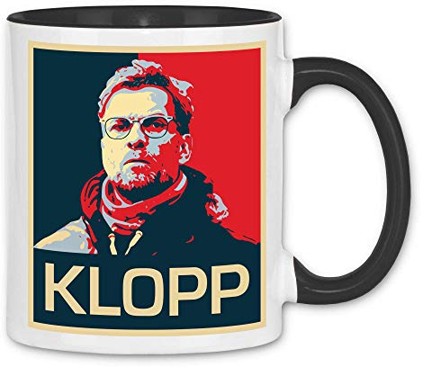 wowshirt Tasse Jurgen Klopp Liverpool Trikot LFC, Farbe:White - Black