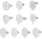 PandaHall 20pcs 10 Styles Flower Stud Ohrring Befunde Hohlblume Ohrpfosten Mit Schleife Ohrring Pad Basispfosten DIY Ohrring Komponenten Ohrring Rücken Für DIY Ohrring Schmuckherstellung