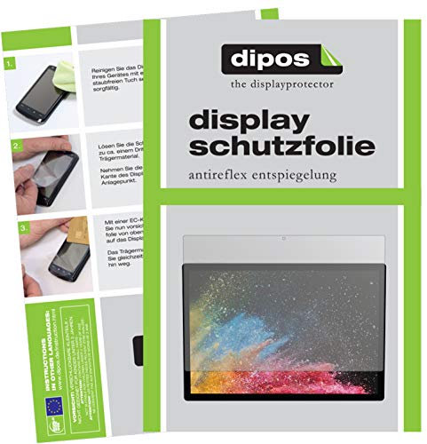 dipos I 2X Schutzfolie matt kompatibel mit Microsoft Surface Book 3 15 Zoll Folie Displayschutzfolie