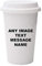 Personalised With Your Own Image/Text/Name/Message 10oz Dual Wall Eco Insulated White Ceramic Travel Coffee/Tea Mug With White Lid Birthday/Valentine/Mother’s/Father’s Day/Christmas/Secret Santa Gift.