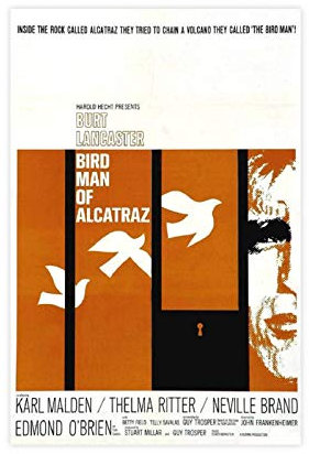 Filmposter Birdman of Alcatraz, Leinwand, Schlafzimmer, Dekoration, Sport, Landschaft, Büro, Raumdekoration, Geschenk, 40 x 60 cm, ohne Rahmen