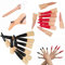 Ancuioyz 12-teiliges Set Halloween Hexenfinger，aus Zombie-Vampirnägeln, Hexennase, falscher Nase, Marionetten-Langnase, Pinocchio-Kostüm-Cosplay-Partyzubehör