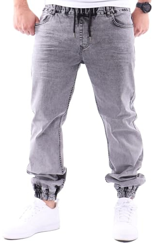 Reslad Jeans Jogginghose Sweathose in Jeansoptik Jeans-Herren Slim Fit Herren-Hose RS-2073