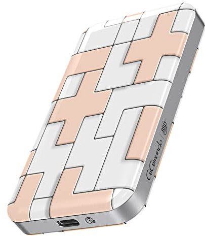 GiGimundo Portable SSD 512GB TLC, USB3.2 Gen2×2 Extrene Portable SSD 20Gbps, Bis zu 2.000 MB/s USBC Externes Solid State Drive, Cadeau de Noël/Cadeau d'anniversaire Pour Elle (20Gbps-1T)