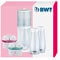 BWT Tischwasserfilter AQUAlizer Station | Vorteilspack mit 2 Filterkartuschen und zusätzlicher Glaskaraffe
