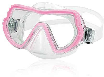 Roysmart Taucherbrille Kinder, Kid Tauchmaske Schwimmbrille Verstellbares Silikonband, Anti-Leck Schnorchelmaske Tempered Glas Maske für Kinder, Jungen, Mädchen
